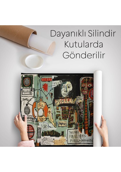 Jean Michel Basquiat Notary Kanvas Duvar ÖRTÜSÜ-HALISI-5002 indirimleri