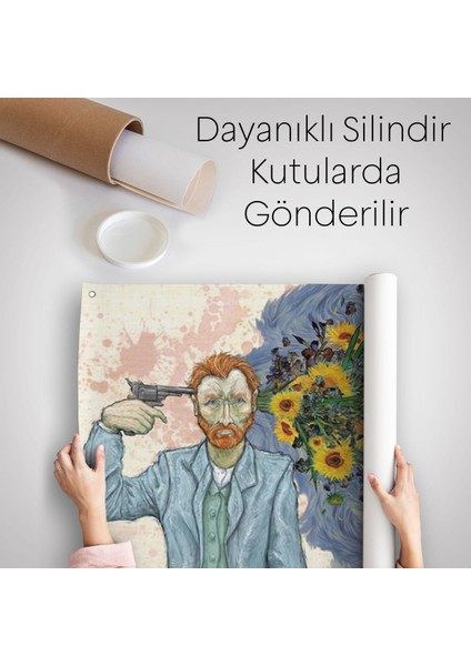 Vincent Van Gogh Gerçeküstü Intahar Duvar ÖRTÜSÜ-HALISI-6659