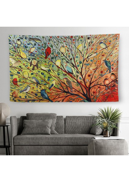 30 Kuş Duvar Örtüsü-Halısı - 27 BIRDS-6654