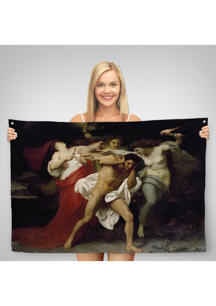 Orestes'in Pişmanlığı Veya Öfkelilerin Peşinde - William-Adolphe BOUGUEREAU-6555