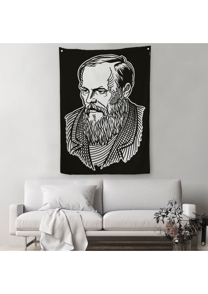 Fyodor Mihayloviç Dostoyevski Dekoratif Duvar Örtüsü - HALISI-5913