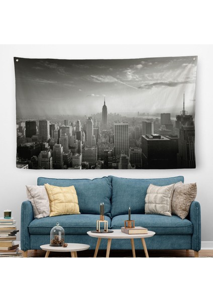 New York Şehir Manzarası Duvar ÖRTÜSÜ-HALISI-6593