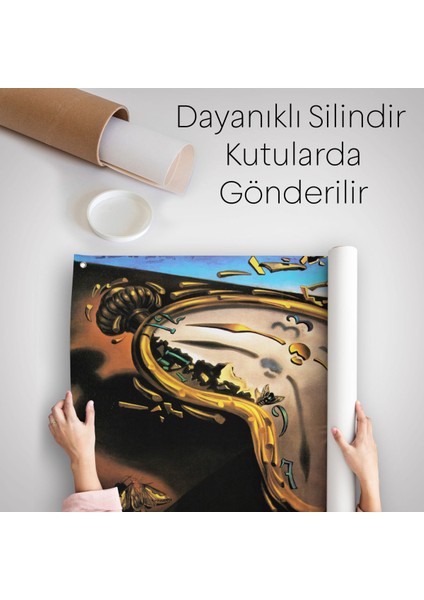 Salvador Dali'nin Eriyen Saat Belleğin Azmi Duvar ÖRTÜSÜ-HALISI-6599