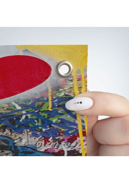 Renkli Balon Kız Sanatı, Banksy Duvar Örtüsü - HALISI-5317 fırsatları