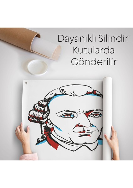 Immanuel Kant Dekoratif Kanvas Duvar ÖRTÜSÜ-HALISI-5820