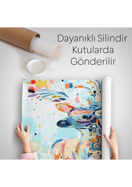 Renkli Ceylan Kanvas Duvar ÖRTÜSÜ-HALISI-5876