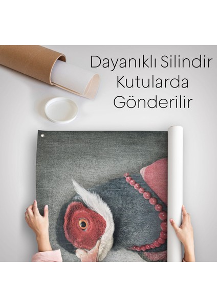 Kuş Kafalı Insan Duvar Örtüsü - HALISI-4992