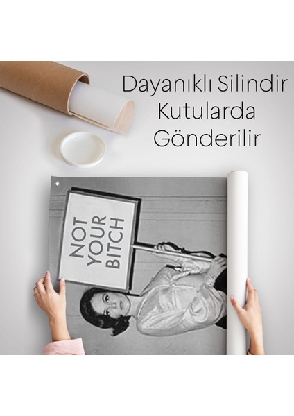Kadın Hakları Feminist Vintage Kadın Duvar Örtüsü - HALISI-5235 indirimleri