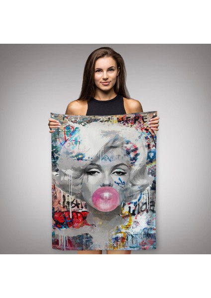 Marilyn Monroe Graffiti Pop Art Duvar ÖRTÜSÜ-HALISI-6471