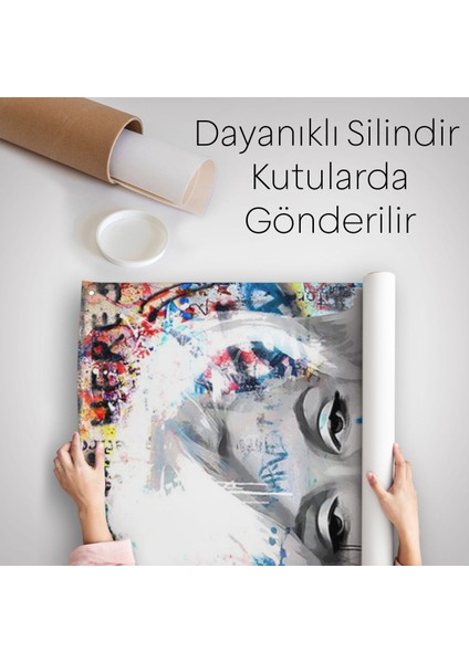 Marilyn Monroe Graffiti Pop Art Duvar ÖRTÜSÜ-HALISI-6471