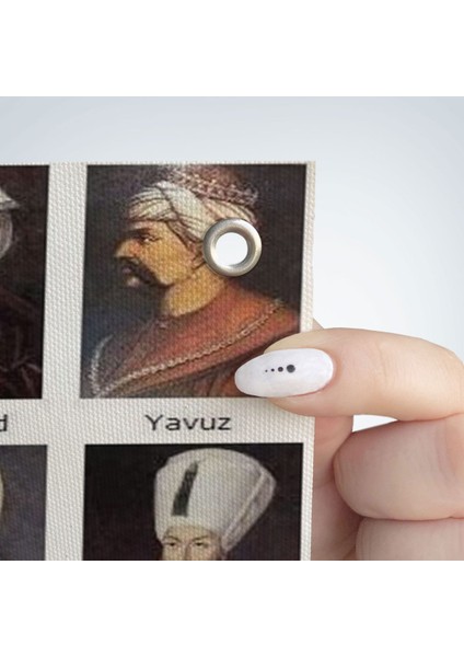 Osmanlı Padişahlarının Tümü Dekoratif Duvar ÖRTÜSÜ-HALISI-6549 fırsatları