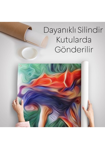 Renkli Kıyafeti Ile Samba Yapan Kadın Duvar Örtüsü - HALISI-6083