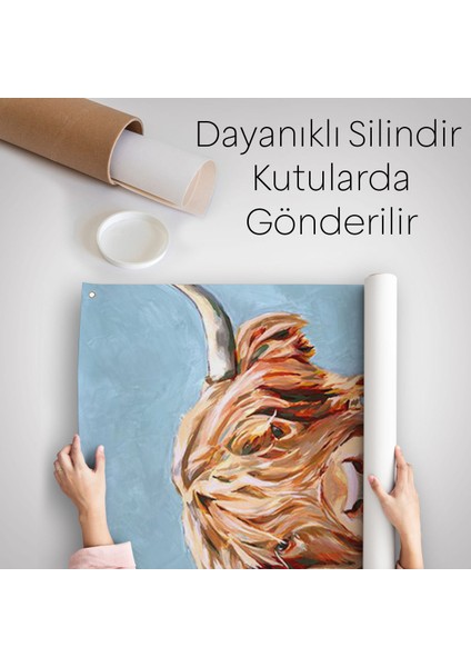 Pembe Ceketli Boğa Duvar ÖRTÜSÜ-HALISI-6350