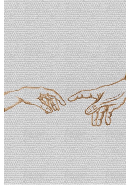 Duvar Örtüsü Kahve Temalı Tanrı ile Adem Kaliteli Kanvas Duvar HALISI-4029 fiyatları