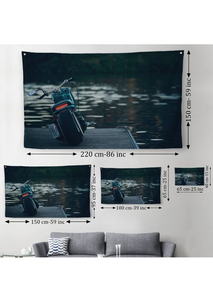 Motosiklet Duvar Örtüsü Halısı Büyük Duvar Örtüsü Halısı Motosiklet Sürücüleri Için Hediye 5379 modelleri