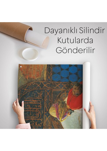 Osman Hamdi Bey'in Kaplunbağa Terbiyecisi Isimli Eseri Duvar Örtüsü - HALISI-5129