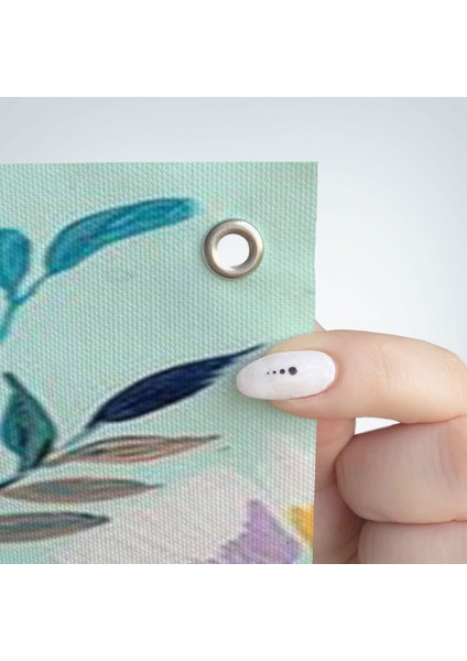 Çiçekler Içindeki Sanatsal Baykuş Duvar Örtüsü - HALISI-6208 fırsatları