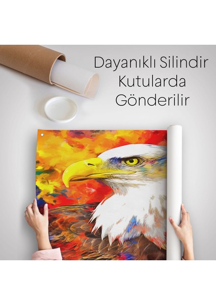 Yağlı Boya Kartal Kanvas Duvar ÖRTÜSÜ-HALISI-5909
