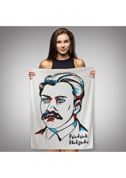 Friedrich Nietzsche Dekoratif Duvar Örtüsü - HALISI-5920