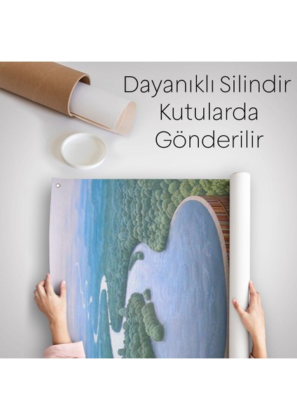 Gerçeküstü Bir Kütüphane Duvar Örtüsü - Halısı, Çalışma Odası Hediyesi -5209