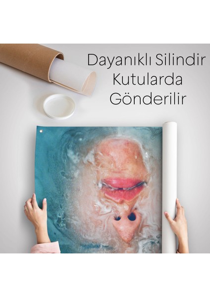 Su Altındaki Kadın Dekoratif Duvar Örtüsü - HALISI-6202