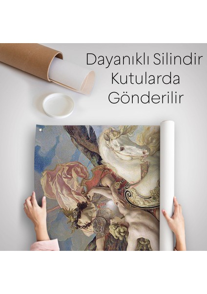 Ruggiero ve Angelica Kurtuluş Eseri Dekoratif Duvar Örtüsü - HALISI-6139
