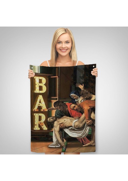 Isa'nın Defni Parodi Hrıstiyan Hediyesi Dekoratif Duvar Örtüsü - HALISI-6256