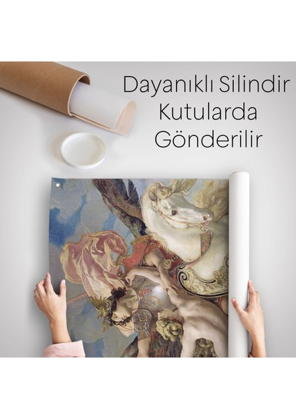Joseph Paul 'un Ruggiero ve Angelica Tasviri Duvar Örtüsü - HALISI-6218