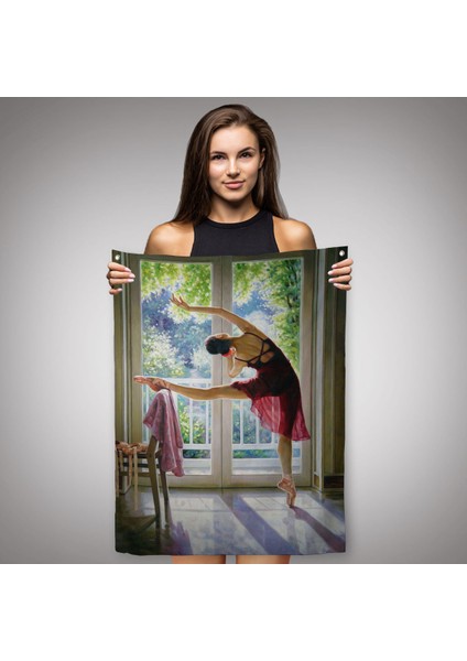 Bale Yapan Dansçı Kadın Duvar ÖRTÜSÜ-HALISI-6428