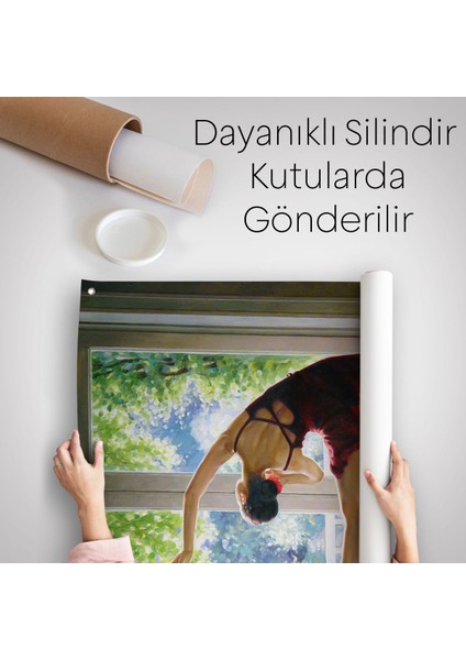 Bale Yapan Dansçı Kadın Duvar ÖRTÜSÜ-HALISI-6428 indirimleri