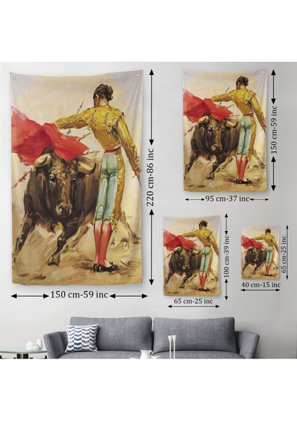 Ispanyol Matador Duvar Örtüsü - HALISI-6250