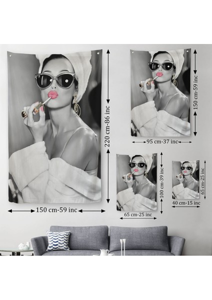 audrey Hepburn Duvar Örtüsü - HALISI-5103