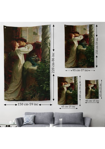 Romeo ve Juliet Dekoratif Duvar Örtüsü - HALISI-6312