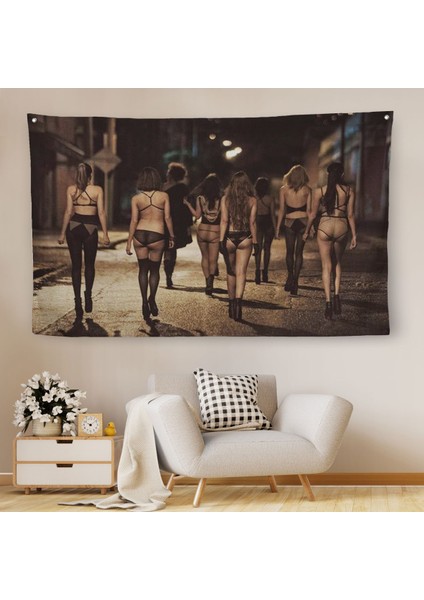 Sokak Kadınları Duvar Örtüsü-Halısı - Street WOMAN-6554 fiyatları