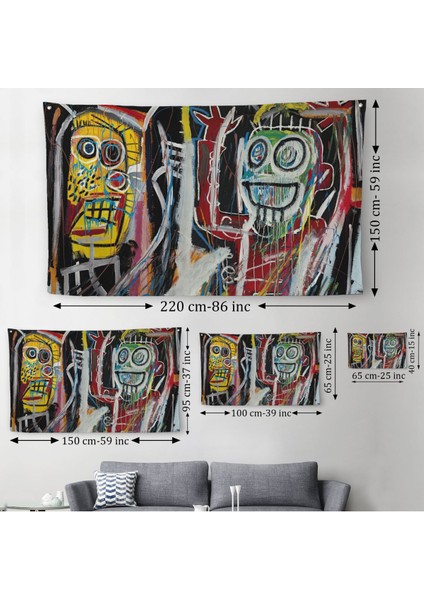 Jean Michel Basquiat, Boom Patmala Eseri Kanvas Duvar ÖRTÜSÜ-HALISI-5032 modelleri