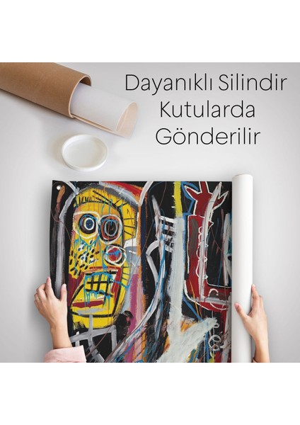 Jean Michel Basquiat, Boom Patmala Eseri Kanvas Duvar ÖRTÜSÜ-HALISI-5032 indirimleri