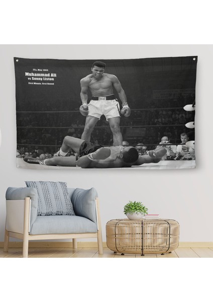 Muhammet Ali Kanvas Duvar ÖRTÜSÜ-HALISI-5035