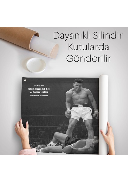 Muhammet Ali Kanvas Duvar ÖRTÜSÜ-HALISI-5035