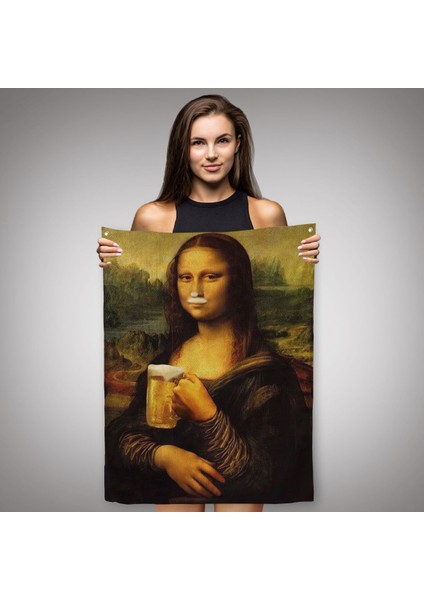 Mona Lisa Duvar Örtüsü - Halısı, Olağandışı Mona Lisa -5219