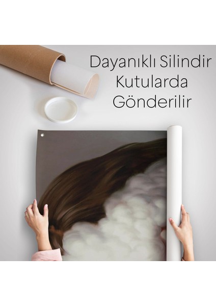 Modern Gerçeküstü Kadın Sanatı Duvar Örtüsü - Halısı, Pop Art SANATI-5212