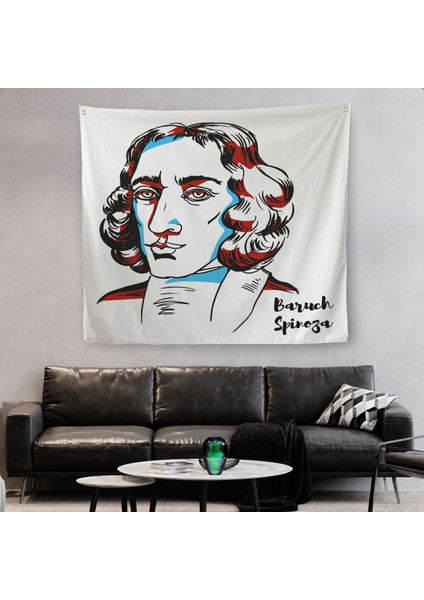 Baruch Spinoza Dekoratif Kanvas Duvar ÖRTÜSÜ-HALISI-5818 fiyatları