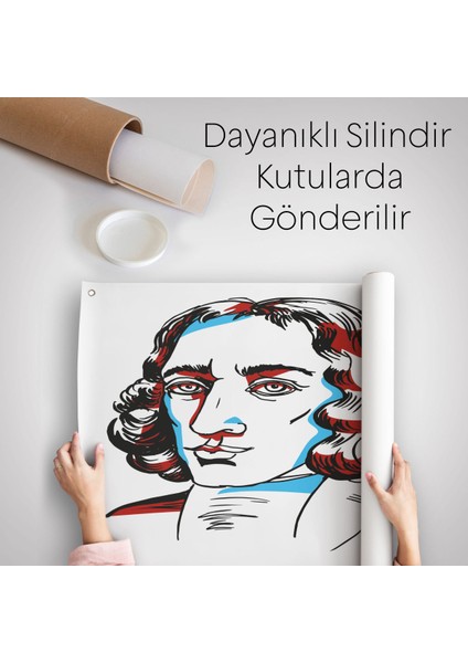 Baruch Spinoza Dekoratif Kanvas Duvar ÖRTÜSÜ-HALISI-5818 indirimleri