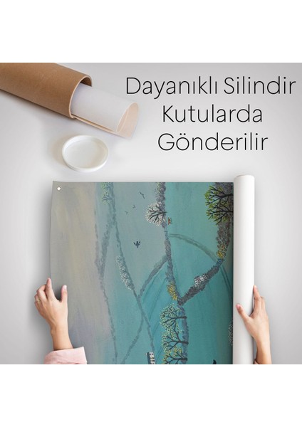 Ingiliz Köy Evi Manzarası Duvar Örtüsü - HALISI-6023