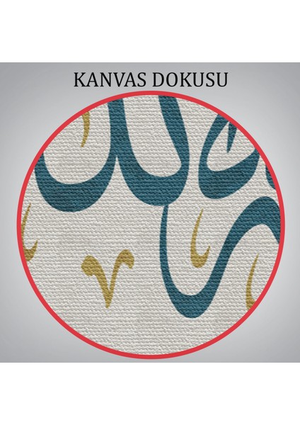 Allah'tan Başka Ilah Yoktur; Hz Muhammed Onun Kulu ve Elçisidir Yazılı Kanvas Tablo-3275 indirimleri