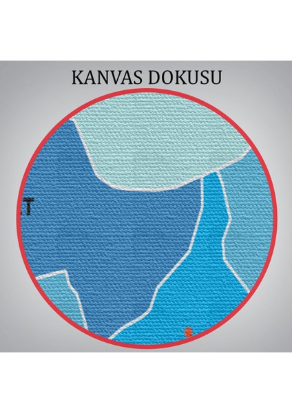 Kütahya İli ve İlçeler Haritası Dekoratif Kanvas Tablo 1408