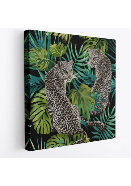 Leoparlar Dekoratif Kanvas Tablo-5813 fiyatları