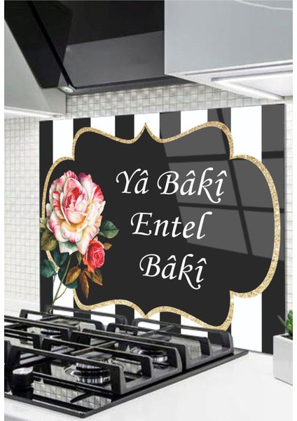 Cam Ocak Arkası Koruyucu Ankastre Arkası Koruyucu | Ya Baki Entel Baki