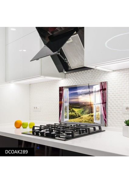 Cam Ocak Arkası Koruyucu | Pencere