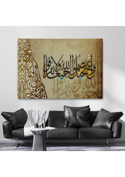 Hep Birlikte Allah’ın Ipine Sımsıkı Sarılın Ayeti Yazılı Tablo-3383