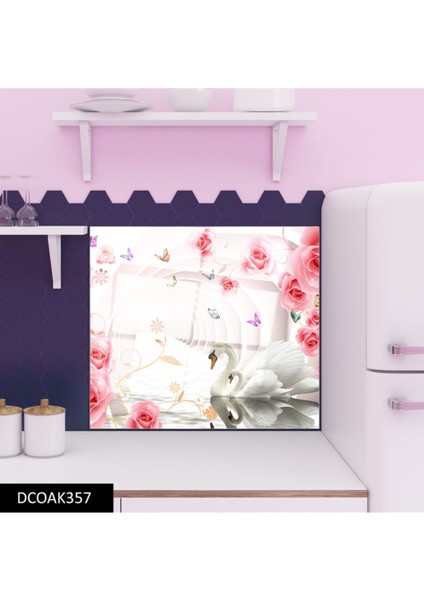 Cam Ocak Arkası Koruyucu Ankastre Arkası Koruyucu | Kuğu modelleri